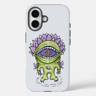 Alien Pflanze Charakter - Astronautenkreatur iPhone 16 Hülle
