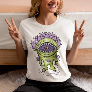 Alien Pflanze Charakter - Astronautenkreatur T-Shirt