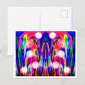 Alien Pflanze Postkarte (Vorne/Hinten)