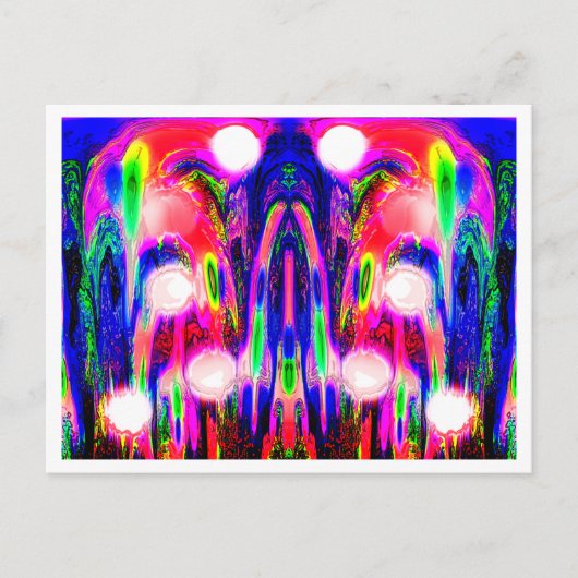 Alien Pflanze Postkarte (Vorderseite)