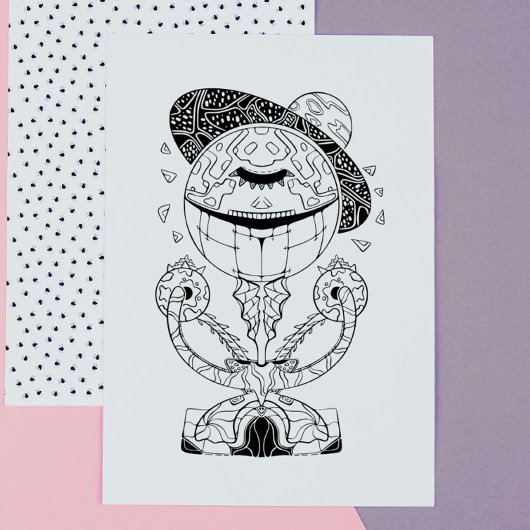 Alien: Phantastische galaktische Strangerfarben Poster