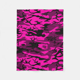 Alien Pink Camouflage Blanket Fleecedecke