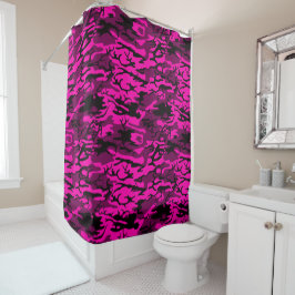 Alien Pink Camouflage Duschvorhang