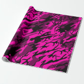 Alien Pink Camouflage Geschenkpapier (Ungerollt)