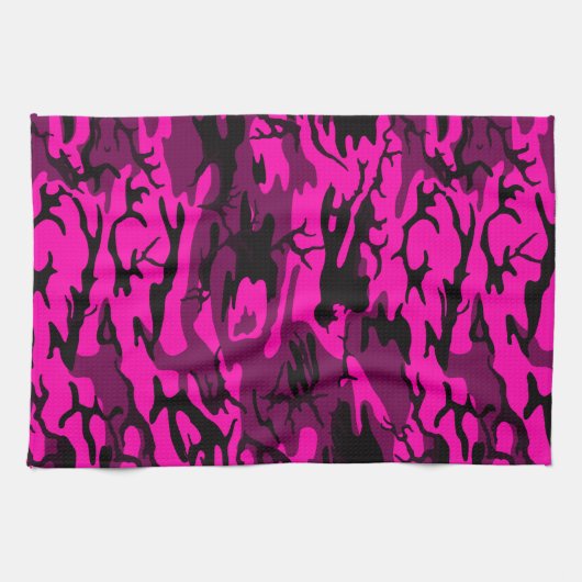 Alien Pink Camouflage Küchentuch (Horizontal)