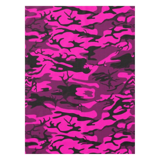Alien Pink Camouflage Tischdecke (Vorderseite)
