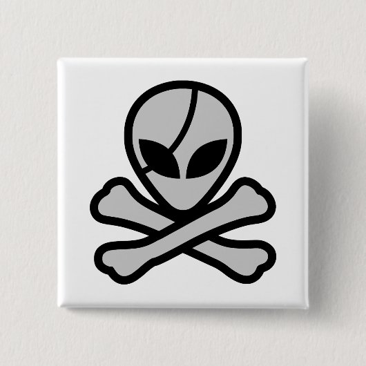 Alien Pirate Button (Vorderseite)