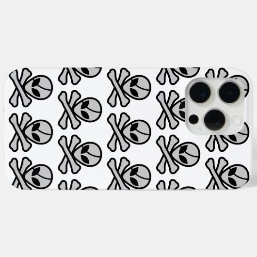 Alien Pirate Case-Mate iPhone Hülle (Rückseite (Horizontal))