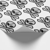 Alien Pirate Geschenkpapier (Ecke)