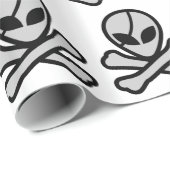 Alien Pirate Geschenkpapier (Rolleneckpunkt)