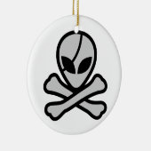 Alien Pirate Keramik Ornament (Rechts)