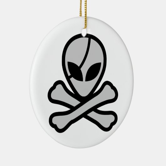 Alien Pirate Keramik Ornament (Rechts)