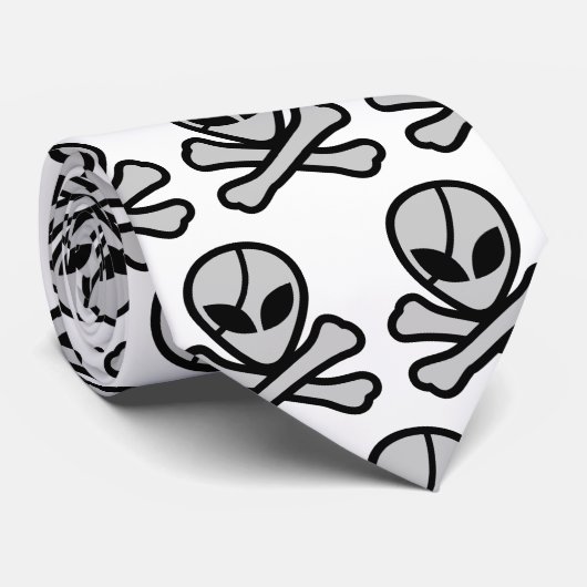 Alien Pirate Krawatte (Gerollt)