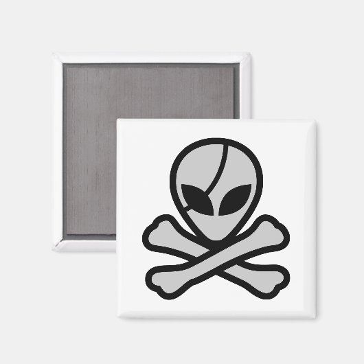 Alien Pirate Magnet (Vorderseite/Rückseite)