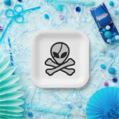 Alien Pirate Pappteller (Party)