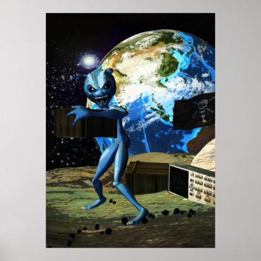 Alien Pirate Poster (Vorne)