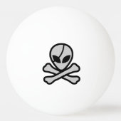 Alien Pirate Tischtennisball (Rückseite)