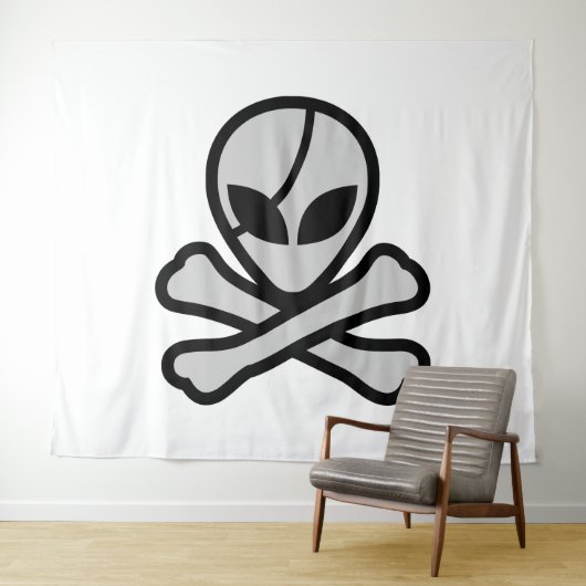 Alien Pirate Wandteppich (Beispiel (Horizontal))