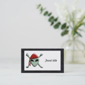 Alien Piratenflagge mit Starrhintergrund Visitenkarte (Stehend Vorderseite)