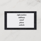 Alien Piratenflagge mit Starrhintergrund Visitenkarte (Rückseite)