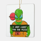 Alien Pizza Area 51 Keramikornament (Links)