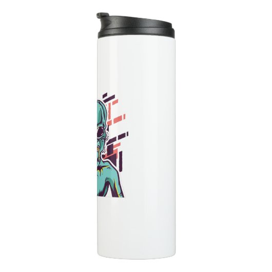 Alien Pizza Thermosbecher (Nach rechts gedreht)