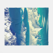 Alien Planet - 3D Computer-Kunstwerk. Felsen und s Fleecedecke (Vorderseite (Horizontal))