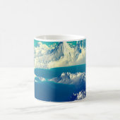 Alien Planet - 3D-Computer-Kunstwerk. Felsen und s Kaffeetasse (Mittel)