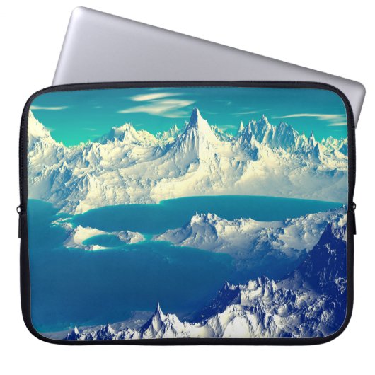 Alien Planet - 3D-Computer-Kunstwerk. Felsen und s Laptopschutzhülle (Vorderseite)