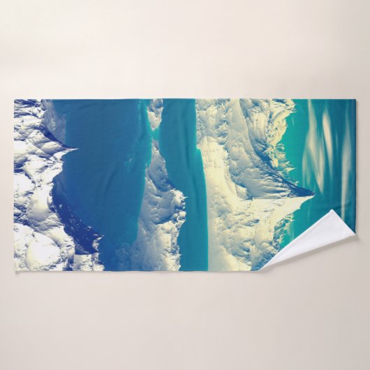 Alien Planet - 3D-Computerarbeit. Steine und s Badehandtuch (Badehandtuch)