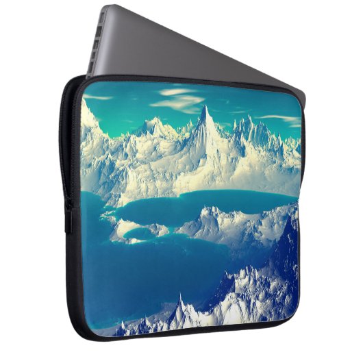 Alien Planet - 3D-Computerarbeit. Steine und s Laptopschutzhülle (Vorne Rechts)