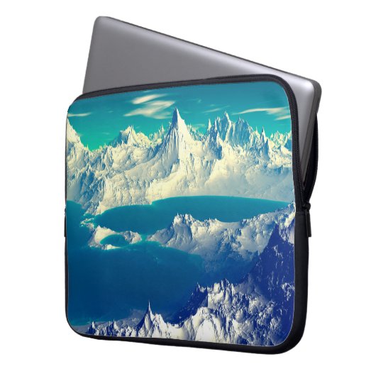 Alien Planet - 3D-Computerarbeit. Steine und s Laptopschutzhülle (Vorderseite Links)