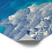 Alien Planet - 3D-Computerarbeit. Steine und s Poster (Ecke)