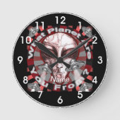 Alien Planet Clock Runde Wanduhr (Vorderseite)
