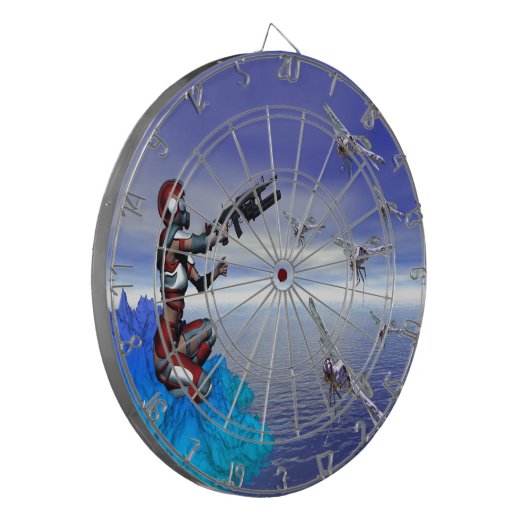 Alien Planet Dartscheibe (Vorderseite Links)