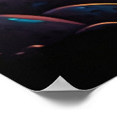 Alien-Planet im psychedelischen Raum Poster (Ecke)