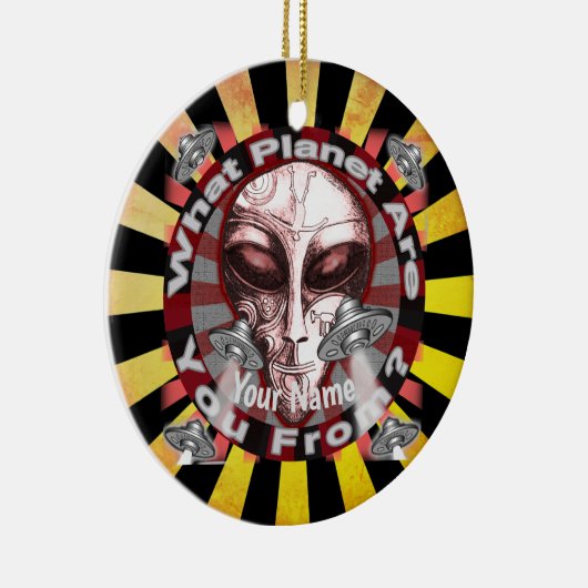 Alien Planet Keramik Ornament (Rechts)