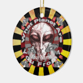 Alien Planet Keramik Ornament (Links)