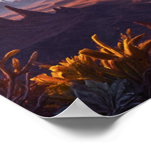 Alien Planet Landscape Poster (Ecke)