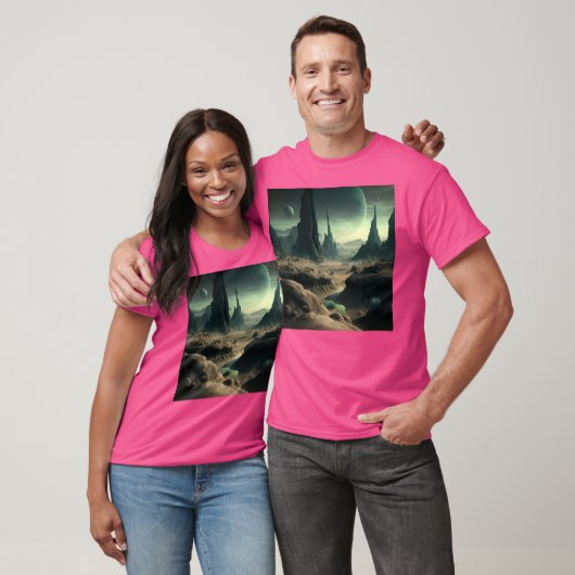 Alien Planet Landscape T-Shirt (Unisex)