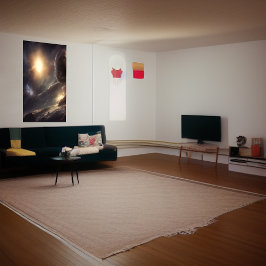 Alien Planet, Mond und Sonne am Himmel | Art der A Poster