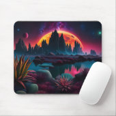 Alien Planet Moon Mousepad (Mit Mouse)