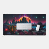 Alien Planet Moon Schreibtischunterlage (Tastatur & Maus)