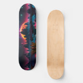 Alien Planet Moon Skateboard (Vorderseite)
