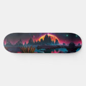 Alien Planet Moon Skateboard (Horizontal)