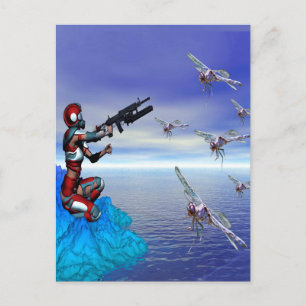 Alien Planet Postkarte