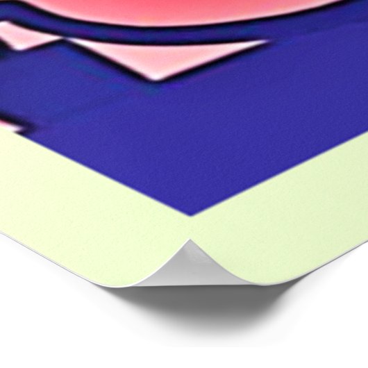 Alien Planet Retro SciFi Poster (Ecke)