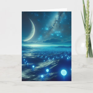 Alien Planet und Alien LIfeforms in Blue Karte