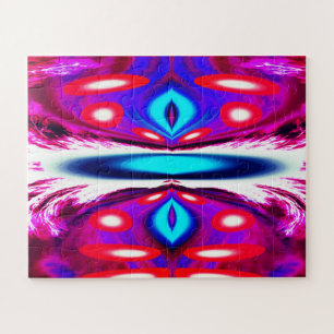 Alien-Planet-Wasserung Weltraumreise-Kunst Puzzle