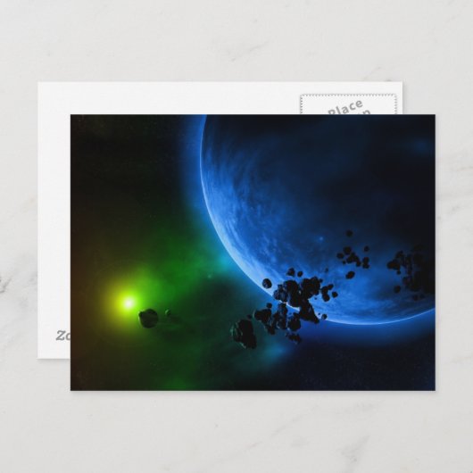 Alien Planets Postkarte (Vorne/Hinten)